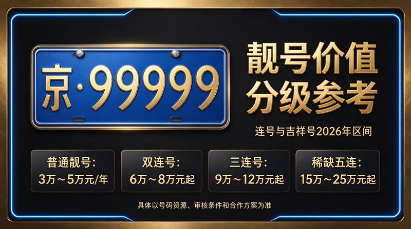 北京闲置京牌租赁展示